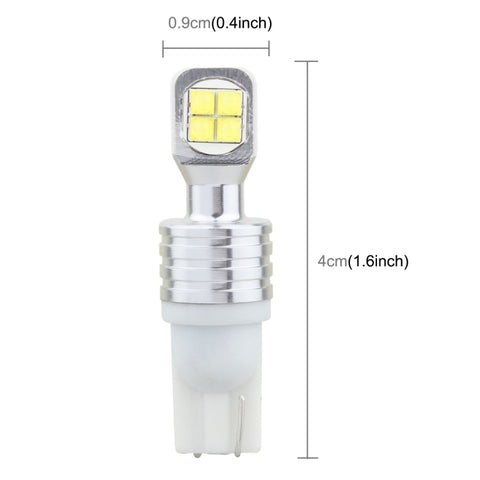 2 PCS  T10/W5W 40W 800 LM 6000K Car Clearance Light Reading Light License Light with 8 Lamp, DC 12V, White Light