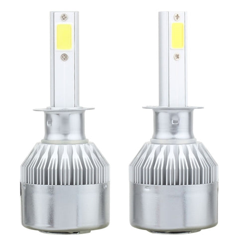 2 PCS  H1 18W 1800 LM 8000K IP68 Canbus Constant Current Car LED Headlight with 2 COB Lamps, DC 9-36V, H1