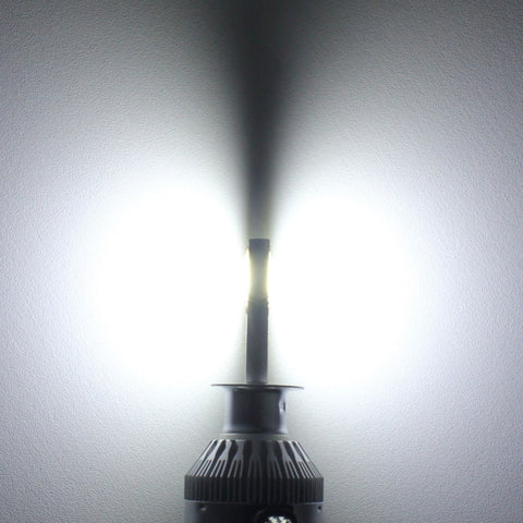 2 PCS  H1 18W 1800 LM 8000K IP68 Canbus Constant Current Car LED Headlight with 2 COB Lamps, DC 9-36V, H1