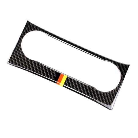 Car German Flag Carbon Fiber Air Conditioning Knob Control Panel Decorative Sticker for Mercedes-Benz W204 C Class 2011-2013, Air Conditioning Knob