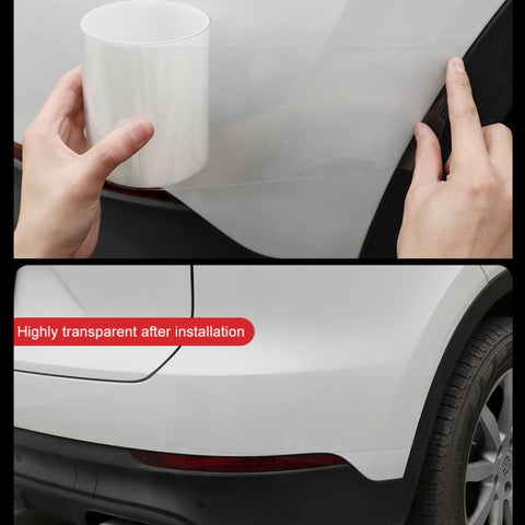 Universal Car Door Invisible Anti-collision Strip Protection Guards Trims Stickers Tape, Size: 10cm x 10m, Size: 10cm x 10m