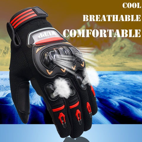 WUPP Motorcycle Gloves Touch Screen Waterproof Breathable Wearable Anti-skid Resistance Summer Winter Full-Finger Protective Gloves, Size: XXL, Size: XXL