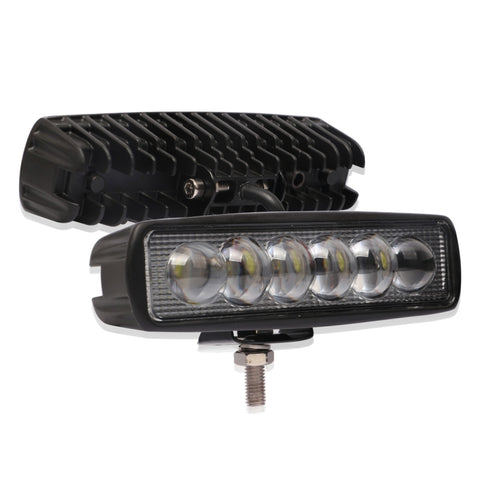 6 inch 18W 6000K IP68 8D Car Boat Marine Work Lights Spotlight LED Bulbs, DC 10-30V, 18W