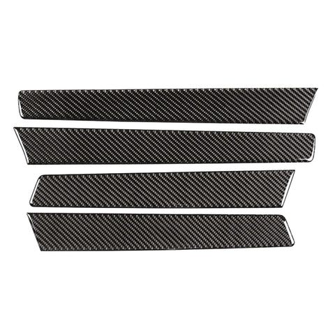 4 PCS Car Carbon Fiber Door Panel Decorative Sticker for Volkswagen Touareg, Door Panel