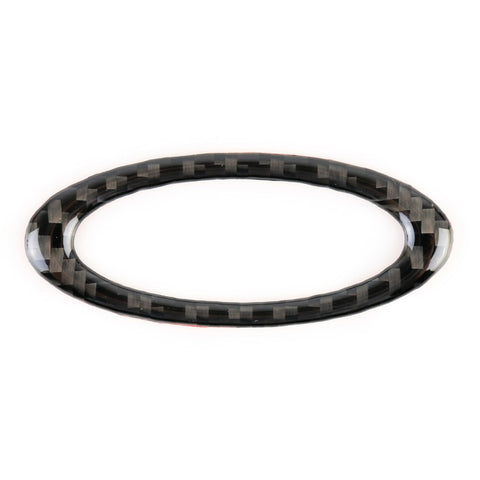 Car Carbon Fiber Steering Wheel Frame Decorative Sticker for Ford New Mondeo 2013-2019, Steering Wheel Frame