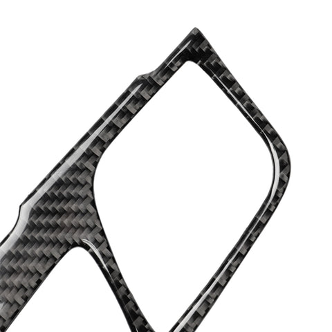 2 in 1 Car Carbon Fiber Gear Position Panel Decorative Sticker for BMW 5 Series G38 528Li / 530Li / 540Li 2018, Left Drive, Gear Position