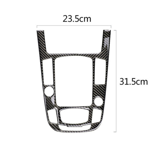 Car Carbon Fiber Gear Position Panel Decorative Sticker for Audi 2010-2018 Q5 / 2009-2016 A4L / 2009-2016 A5, Left Drive, Gear Position (C)