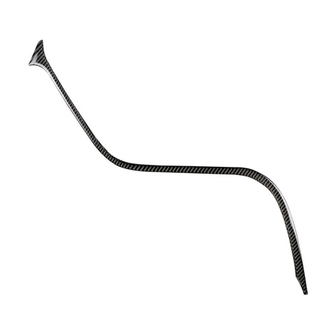Car Carbon Fiber Central Control S Strip Decorative Sticker for Toyota Eighth Generation Camry 2018-2019, Left Drive, Central Control S Strip