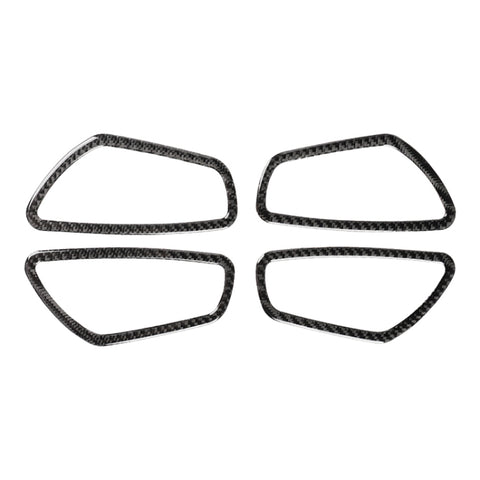 4 PCS Car Carbon Fiber Door Inner Wrist Frame Decorative Sticker for Honda Tenth Generation Civic 2016-2019, Door Inner Wrist Frame