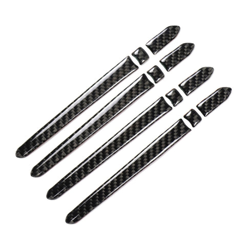 Car Carbon Fiber Outside Door Handle Decorative Sticker for Cadillac XT5 2016-2017, Outside Door Handle
