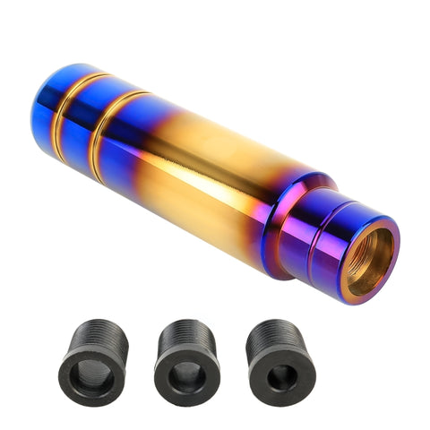 Universal Flame Colorful Long Strip Shape Car Gear Shift Knob Modified Shifter Lever Knob, Length: 13cm, Length: 13cm