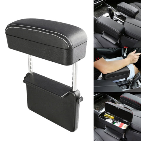 Universal Car PU Leather Wrapped Armrest Box Cushion Car Armrest Box Mat with Storage Box, 1pc(Black), 1pc (Black Red), 1pc(Black White), 1pc(Grey), 1pc(Beige), 1pc(Brown)
