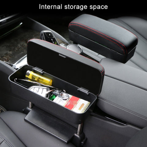 Universal Car PU Leather Wrapped Armrest Box Cushion Car Armrest Box Mat with Storage Box, 1pc(Black), 1pc (Black Red), 1pc(Black White), 1pc(Grey), 1pc(Beige), 1pc(Brown)
