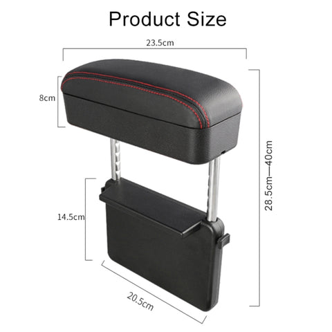 Universal Car PU Leather Wrapped Armrest Box Cushion Car Armrest Box Mat with Storage Box, 1pc(Black), 1pc (Black Red), 1pc(Black White), 1pc(Grey), 1pc(Beige), 1pc(Brown)