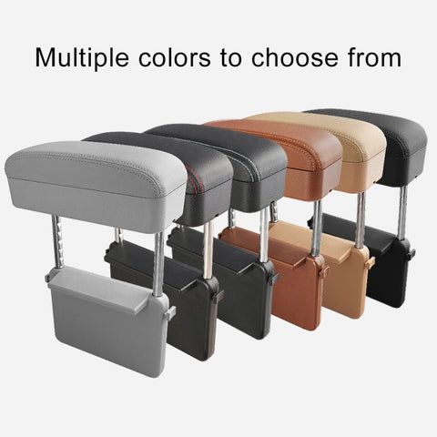 2 PCS Universal Car Wireless Qi Standard Charger PU Leather Wrapped Armrest Box Cushion Car Armrest Box Mat with Storage Box, 2pcs(Black), 2pcs(Black Red), 2pcs(Black White), 2pcs(Grey), 2pcs(Beige), 2pcs(Brown)