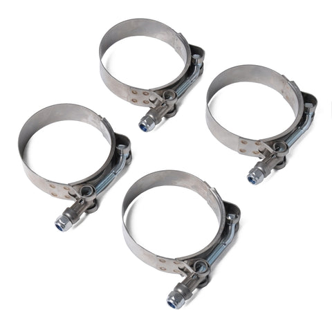 4 PCS Stainless Steel T-Bolt Hose Clamps Pipe Clip Fuel Line Clip, Size: 95-103mm, Size: 95-103mm