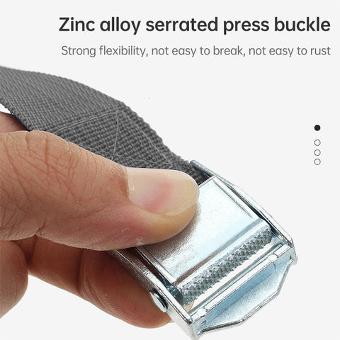 Car Tension Rope Luggage Strap Belt Auto Car Boat Fixed Strap with Alloy Buckle,Random Color Delivery, Size: 25mm x 2m, 2m