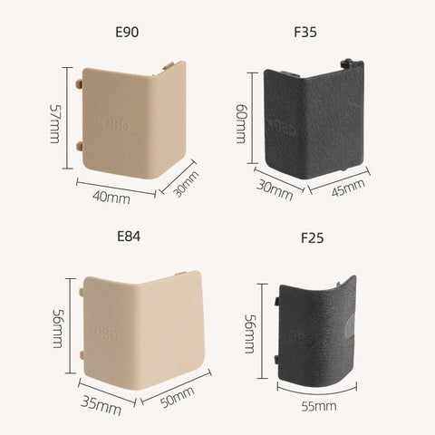 Car Diagnostic Plug Cover OBD Panel Decorative Cover 51437147538 for BMW E90 2005-2012, Left Driving, For BMW E90 2005-2012 (Black), For BMW E90 2005-2012 (Beige)