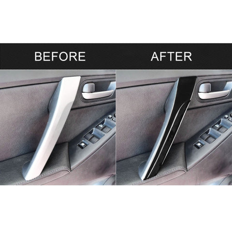 For Mazda 3 Axela 2010-2013 8 in 1 Car Door Push Handle Decorative Sticker, Left and Right Drive Universal, Door Push Handle