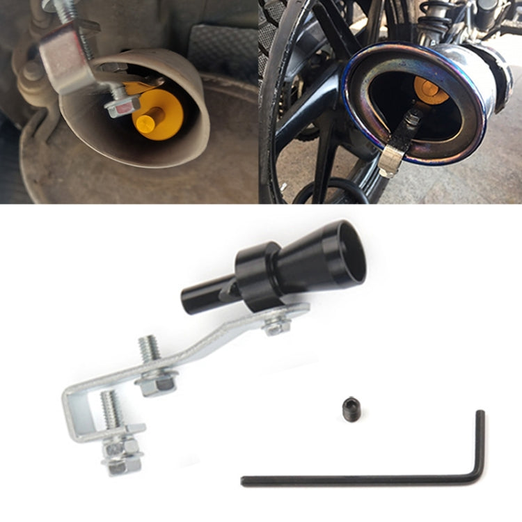 Universal Aluminum Turbo Sound Exhaust Muffler Pipe Whistle Car / Motorcycle Simulator Whistler, Size: S, Outside Diameter: 20mm, Size: S (Black), Size: S (Gold), Size: S (Blue), Size: S (Red), Size: S (Silver)