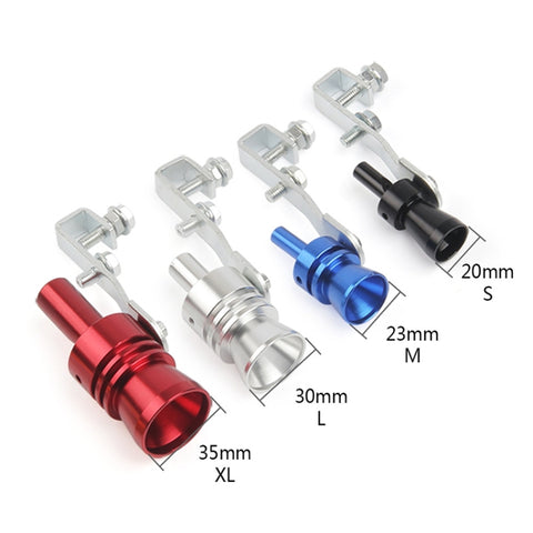 Universal Aluminum Turbo Sound Exhaust Muffler Pipe Whistle Car / Motorcycle Simulator Whistler, Size: S, Outside Diameter: 20mm, Size: S (Black), Size: S (Gold), Size: S (Blue), Size: S (Red), Size: S (Silver)