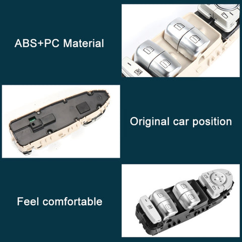 Car Auto Electronic Window Master Control Switch Button for Mercedes-Benz C Class W205 2015-2021, For Mercedes-Benz C Class (Black), For Mercedes-Benz C Class (Beige), For Mercedes-Benz C Class (Brown)