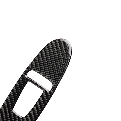 4 PCS Car Carbon Fiber Window Lift Panel Decorative Sticker for Infiniti Q50 2014-2020, Left Drive, Window Lift Panel (A)