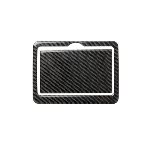 2 PCS Car Carbon Fiber Rear Water Cup Holder Panel Decorative Sticker for Infiniti Q50 / Q60 2014-2020, Rear Water Cup Holder Panel
