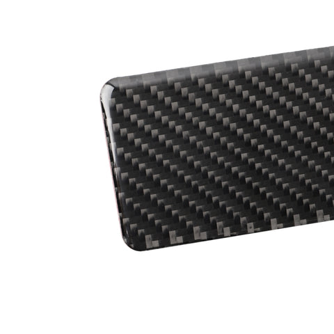 Car Carbon Fiber Rear Seat Ashtray Panel Decorative Sticker for Infiniti Q50 / Q60 2014-2020, Rear Seat Ashtray Panel
