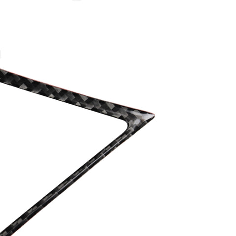 2 PCS Car Carbon Fiber Central Air Outlet Frame Decorative Sticker for Infiniti Q50 / Q60 2014-2020, Central Air Outlet Frame