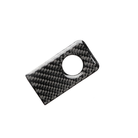 Car Carbon Fiber Front Passenger Seat Storage Box Decorative Sticker for Infiniti Q50 / Q60 2014-2020, Left Drive, Front Passenger Seat Storage Box