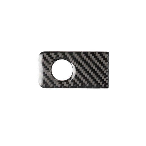 Car Carbon Fiber Front Passenger Seat Storage Box Decorative Sticker for Infiniti Q50 / Q60 2014-2020, Left Drive, Front Passenger Seat Storage Box