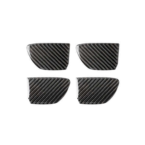 4 PCS Car Carbon Fiber Door Inner Handle Wrist Panel Decorative Sticker for Infiniti Q50 / Q60 2014-2020, Door Inner Handle Wrist