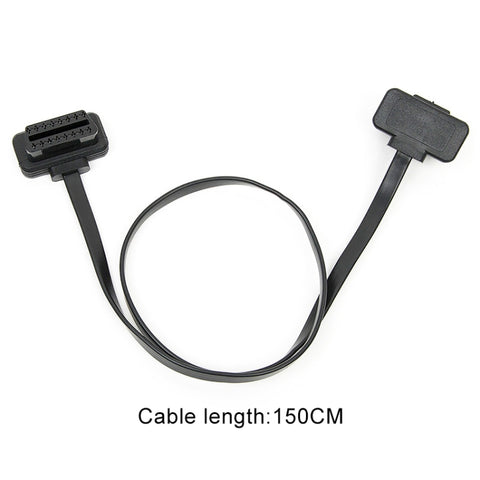 16PIN Car OBD Diagnostic Extended Cable OBD2 Male to Female Cable, Cable Length: 150cm, 150cm