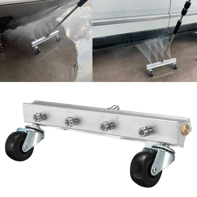 Car Body Chassis Car High Pressure Washing Machine Car Bottom Water Washing Machine 4 Nozzle Cleaner, without Extension Rod