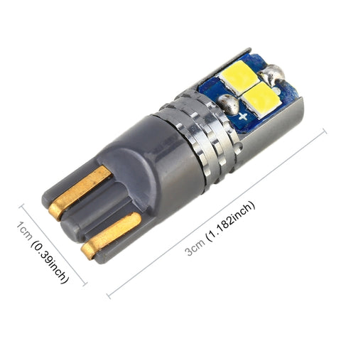 2 PCS T10 / W5W / 168 DC12-24V / 1.8W / 6000K / 140LM Car Clearance Light 4LEDs SMD-3030 Lamp Beads with Decoding & Constant Current, 10pcs DC12-24V / 1.8W / 6000K / 140LM