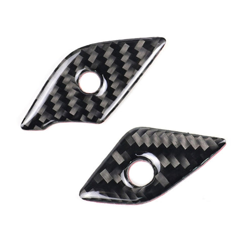 4 in 1 Car Carbon Fiber Steering Wheel Button Decorative Sticker for Cadillac xt5 2016-2017, Left and Right Drive Universal, For Cadillac xt5 2016-2017
