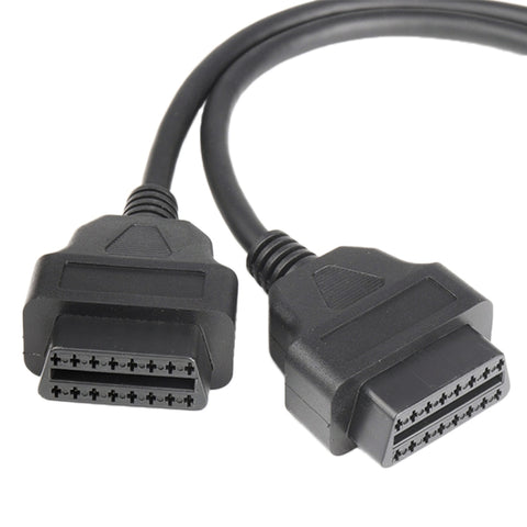 16PIN Car L Shape 90 Degree Connect OBD Diagnostic Extended Cable OBD2 Male to Female Cable, OBD2 Male to Female Cable