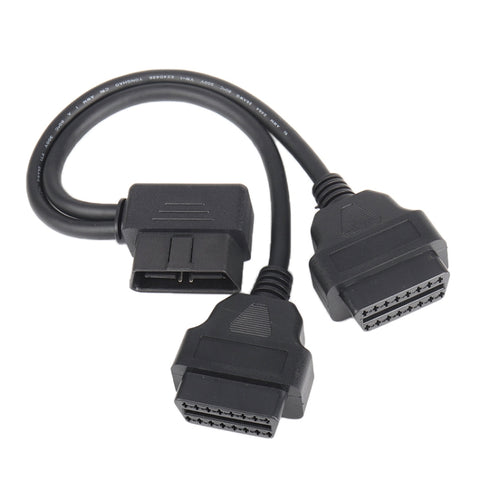 16PIN Car L Shape 90 Degree Connect OBD Diagnostic Extended Cable OBD2 Male to Female Cable, OBD2 Male to Female Cable