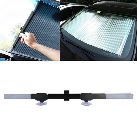 Car Sucker Suction Cups Retractable Windshield Sun Shade Block Sunshade Cover for Solar UV Protect, Size: 65cm, Sucker Suction Cups, 65cm