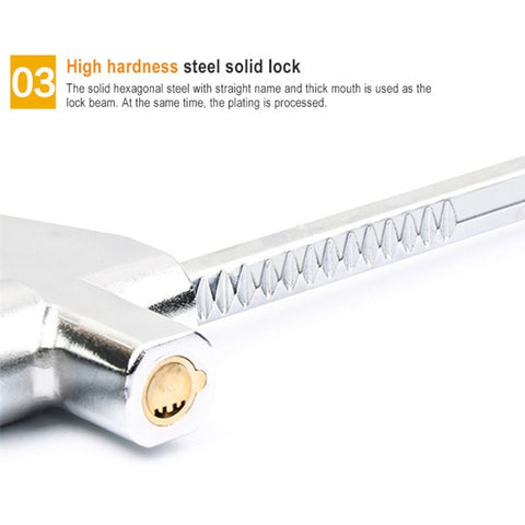 Car Adjustable Telescopic U Shape Steering Wheel Lock Anti-theft, without Safety Hammer