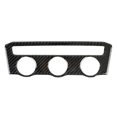 Car Carbon Fiber Air Conditioning Panel Decorative Sticker for Volkswagen Tiguan L 2019-2021, Low Configuration, Air Conditioning Panel, Low Configuration