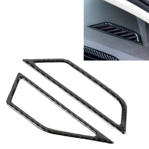 Car Carbon Fiber Dashboard Air Outlet Frame Decorative Sticker for Volkswagen Tiguan L 2019-2021, Dashboard Air Outlet