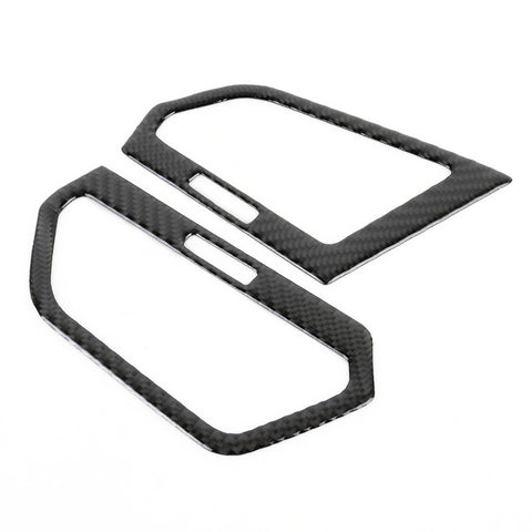 Car Carbon Fiber Central Control Side Air Outlet Frame Decorative Sticker for Volkswagen Tiguan L 2019-2021, Central Control Side Air Outlet