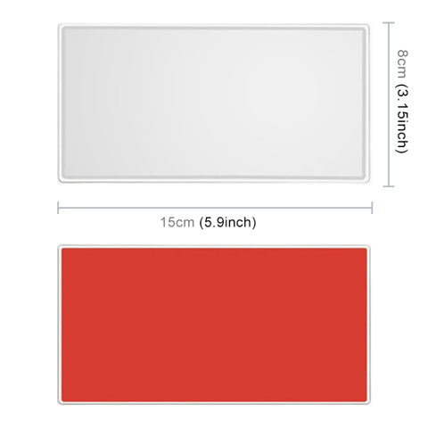Portable Car Sunshade Makeup Mirror Stainless Steel Vanity Mirror, Size: 150 x 80mm, 150 x 80mm
