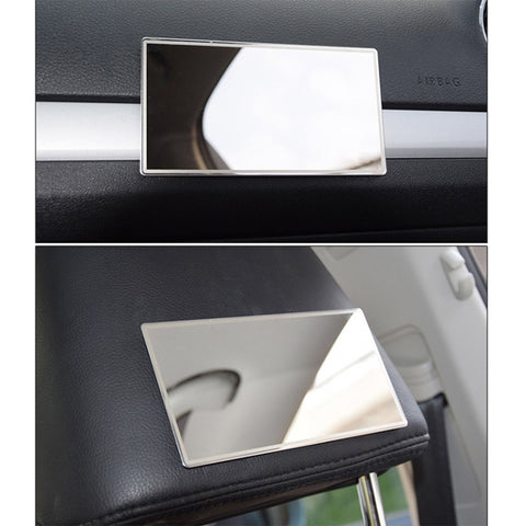Portable Car Sunshade Makeup Mirror Stainless Steel Vanity Mirror, Size: 150 x 80mm, 150 x 80mm