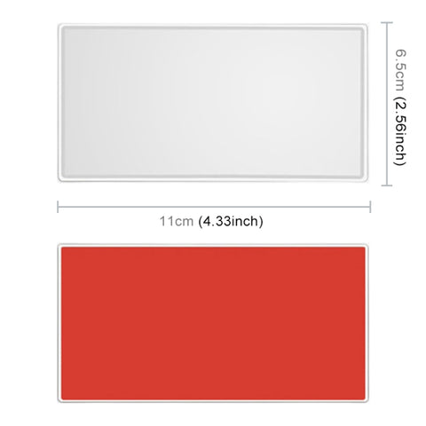 Portable Car Sunshade Makeup Mirror Stainless Steel Vanity Mirror, Size: 110 x 65mm, 110 x 65mm