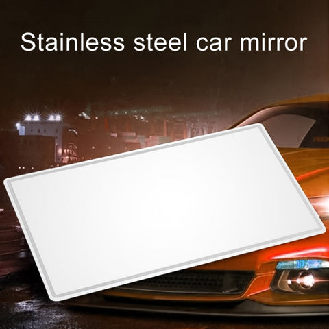 Portable Car Sunshade Makeup Mirror Stainless Steel Vanity Mirror, Size: 110 x 65mm, 110 x 65mm