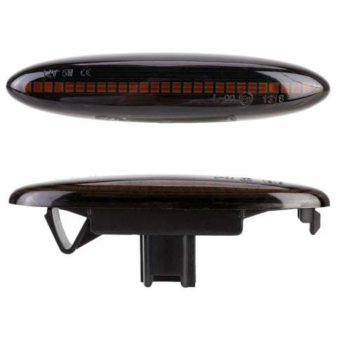 2 PCS DC12V / 5W Car LED Dynamic Blinker Side Lights Flowing Water Turn Signal Light for Lexus, Amber Light, For Lexus (Black), For Lexus