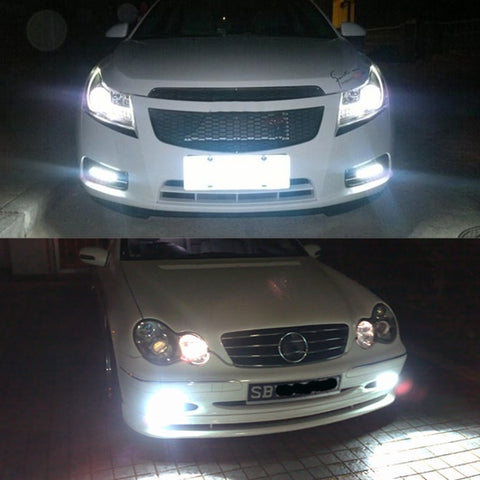 2 PCS H16 DC12V 4.3W 6000K 500LM Car Fog Lights with 12LEDs SMD-2525, H16